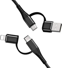 Top-Up 4-in-1 Ultra-Fast PD 60W Charging Data Cable 3.3ft