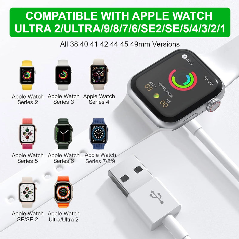 Long Apple Watch Charger Cable [6.6FT/2M]