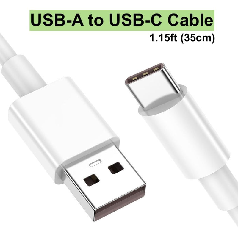 Short USB to USB C CarPlay Cable 1.15ft [Pack of 2]
