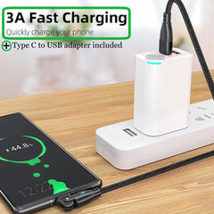 Top-Up 2-in-1 USB Type-C Cable (60W) with 180° Rotating Connector