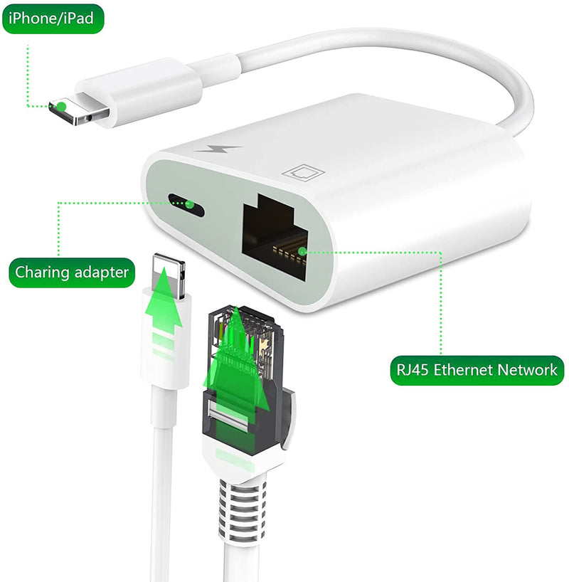 Top-Up Ethernet Adapter for Apple iPhone and iPad